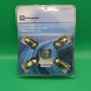 GM Wheel Locks Lug Nut Set Key Chrome OEM #19211919 Buick Chevy Cadillac GMC